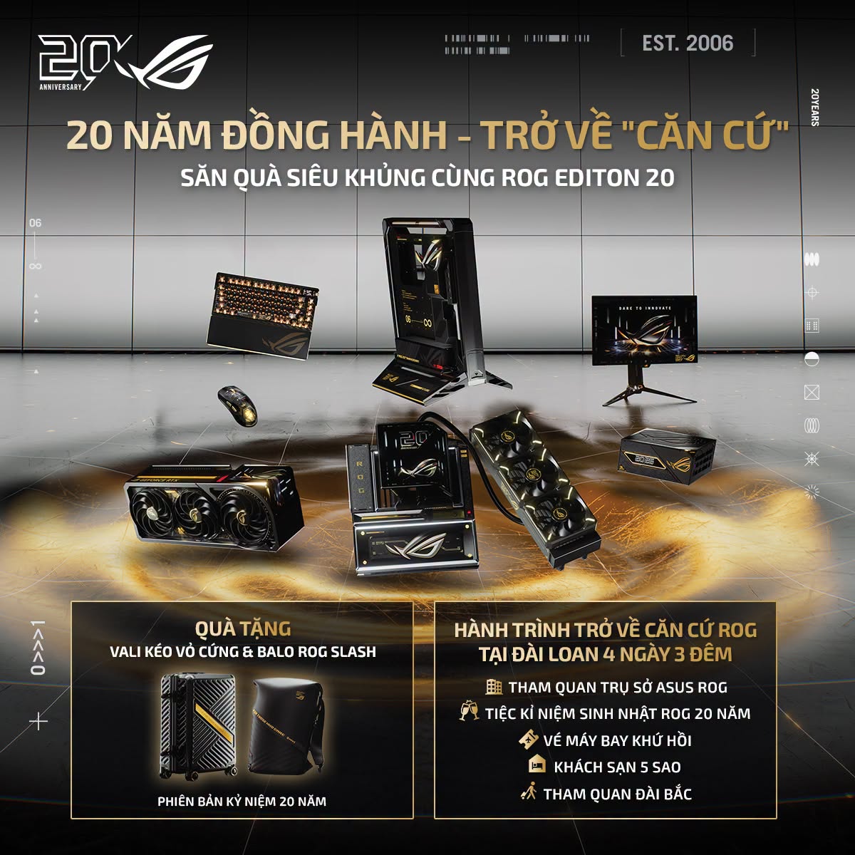 Banner chương trình Trở về căn cứ ROG